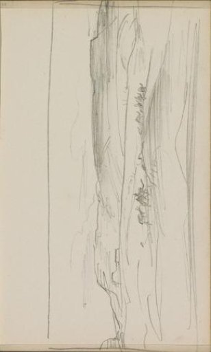 Hilly landscape with a caravan of camels