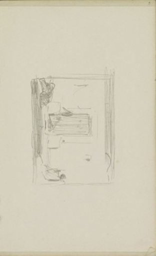 Seated figures by a portal