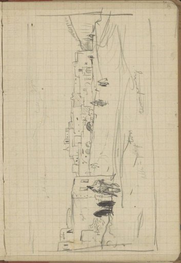City view with figures