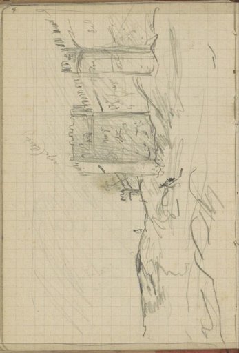 City wall with defensive towers