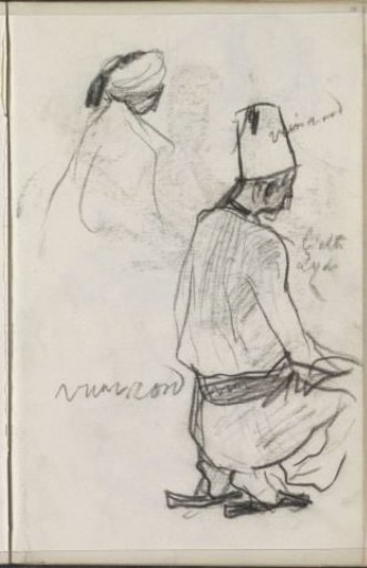 Crouching Man with a Fez
