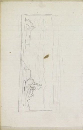 Study, possibly of a statue or figure