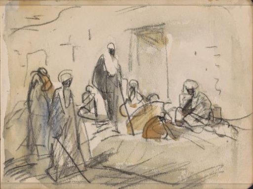 Street with Figures in Luxor