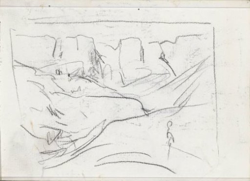 Desert Landscape, Probably the Valley of the Kings