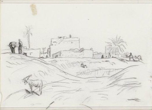 Houses in a Desert Landscape