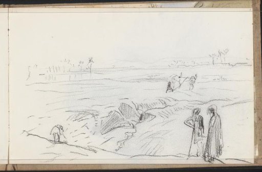Landscape with Ploughing Figures by the Nile