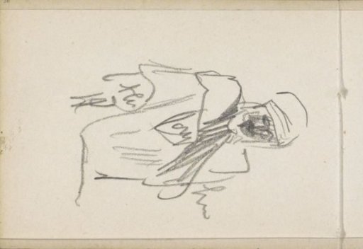 Algerian man with a headscarf, seen from the front