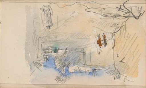 Street with figures in Biskra