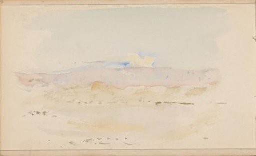 Desert Landscape with Mountains