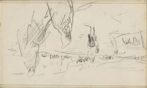 Figures on a country road