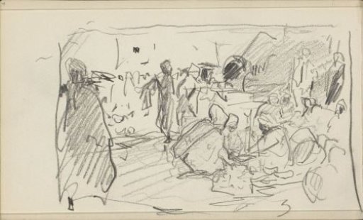 Street with Figures in Biskra