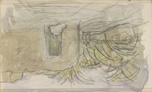 Street with a Seated Figure in Biskra