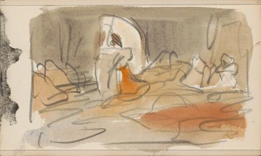 Seated figures in an interior