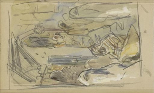 Street with figures in Biskra