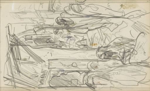 Street with figures in Biskra
