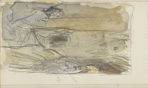 Street with figures in Biskra