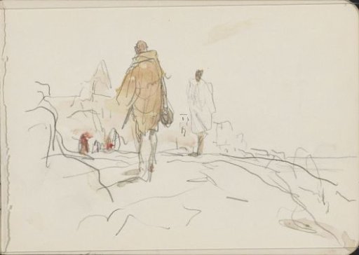 Indians on steps at the Ganges