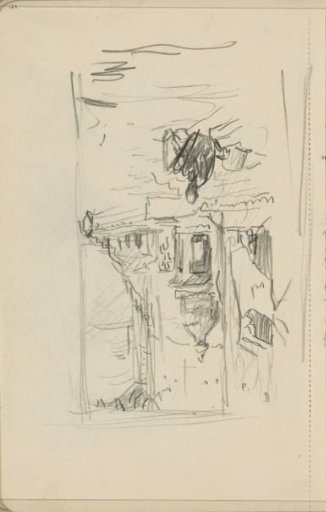 Street with a seated Indian