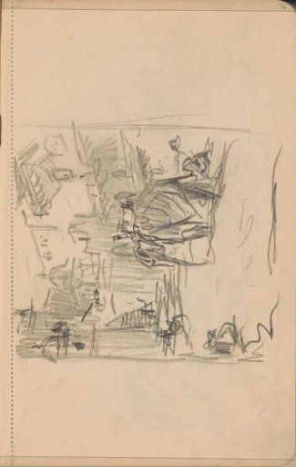 Street with a figure on an elephant