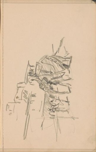 Street with a figure on an elephant