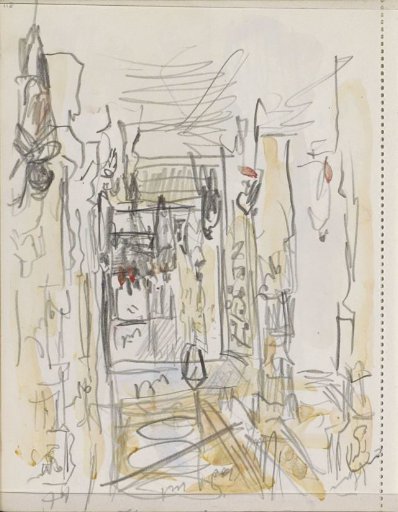 Figures in the interior of a temple