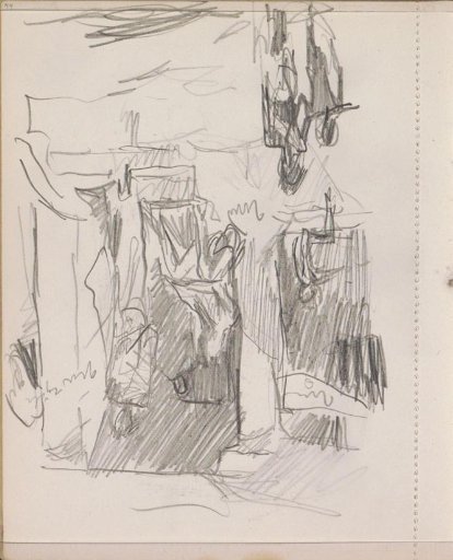 Standing and sitting Indians on a staircase