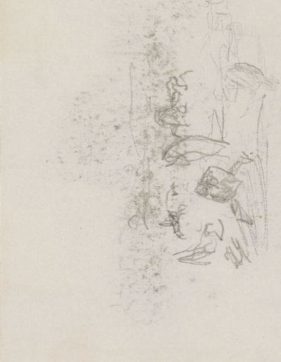 Study, possibly of seated figures