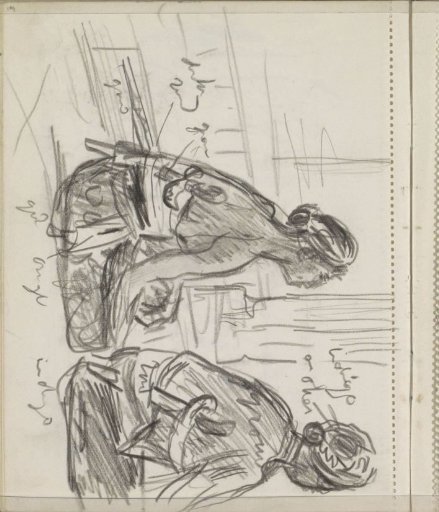 Two seated Indonesians in an interior