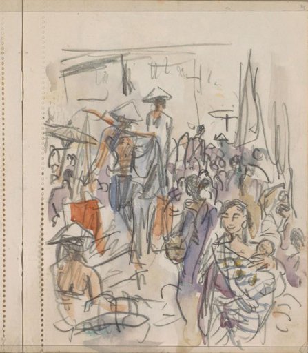 Indonesians on a street