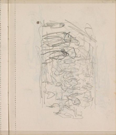Study, possibly a street with figures