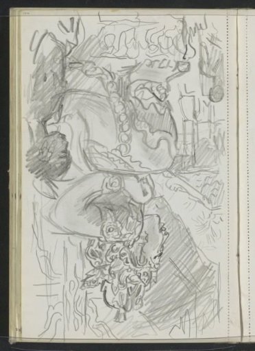 Indonesian boy at an image of a god