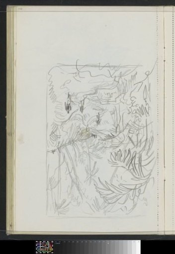 Figures by a river in a primeval forest