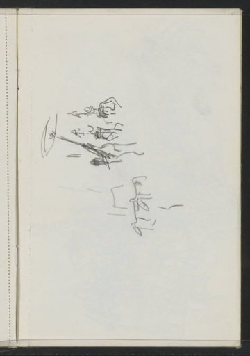 Figure with a parasol