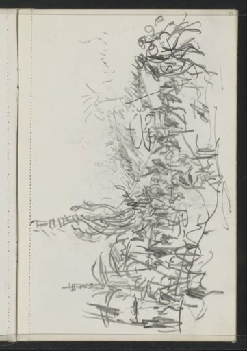 Procession of figures with parasols