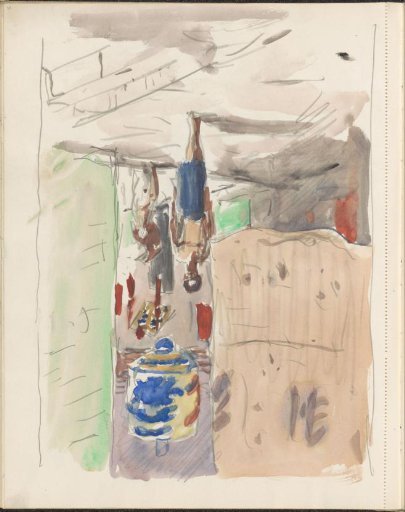 Street with a Lantern and Figures