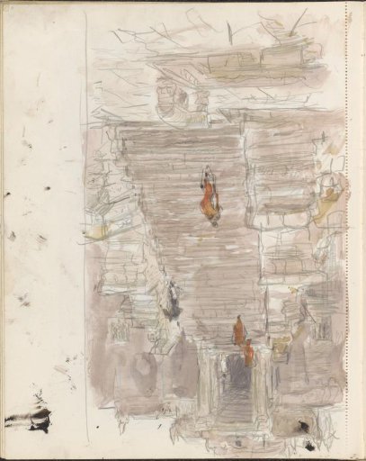 Buddhist Monks on the Stairs of the Angkor Wat Temple in Cambodia