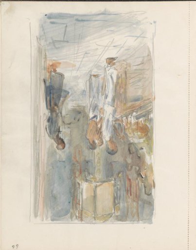 Men burning candles at an altar