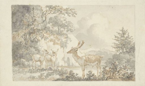 Deer in a landscape
