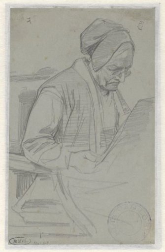 Seated Old Woman Reading