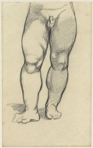 Lower body of a naked boy
