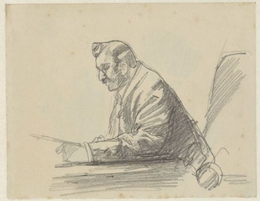 Seated Man Reading