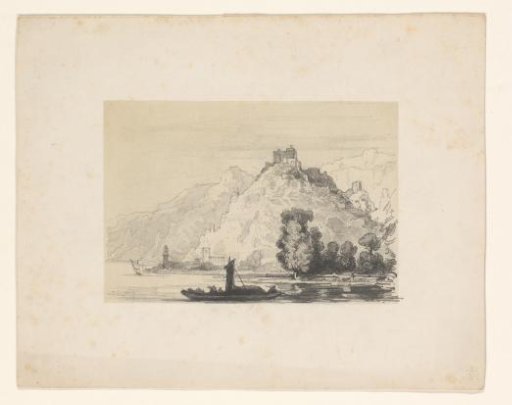 River Landscape with Mountains
