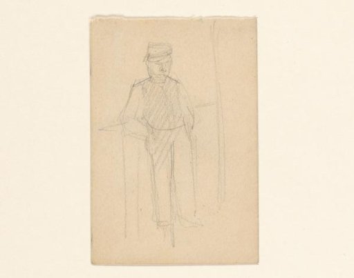 Sketch of a standing man