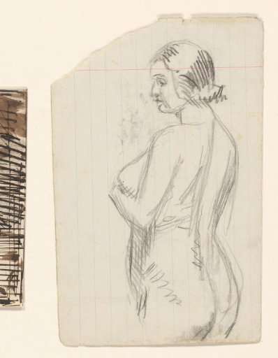 Sketch Sheet with Female Nude