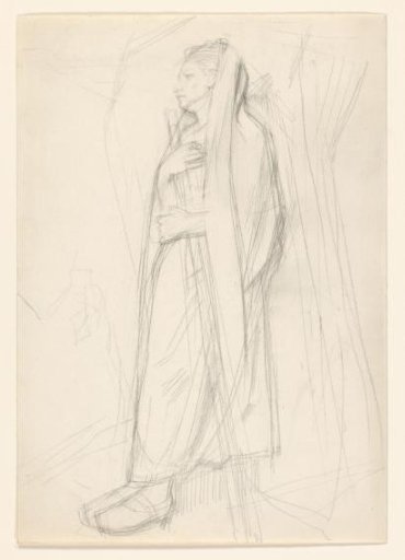 Standing Woman with a Stick in Her Hand