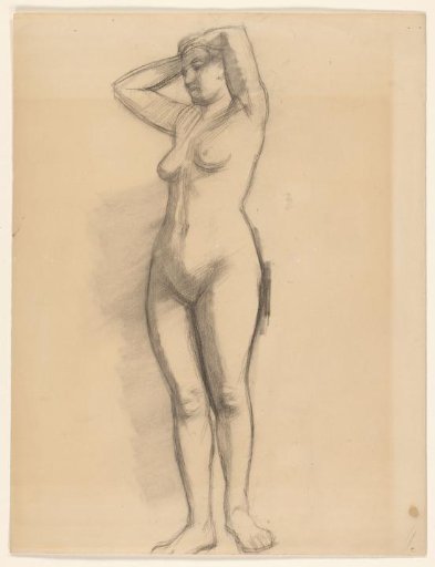 Female nude, standing