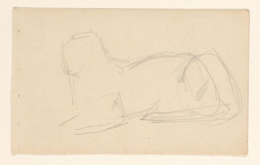 Contours of a recumbent animal