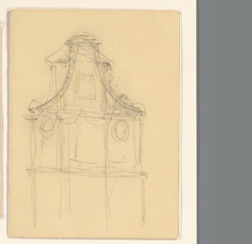 Architectural sketch of a facade