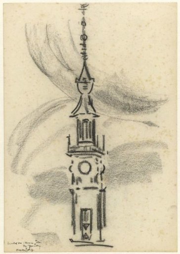 Tower of the Town Hall at Veere