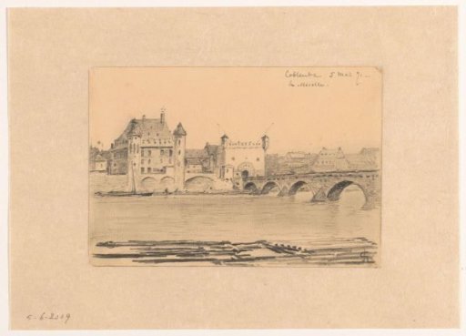 View of Koblenz on the Moselle
